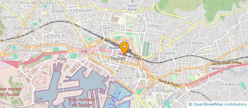 localisation de l'entreprise MADAME GWENDOLINE PICCOLI  TOULON