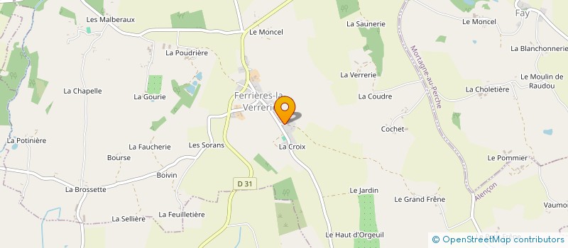 localisation de l'entreprise MADAME GWENDOLINE PIGNAUD à FERRIERES-LA-VERRERIE