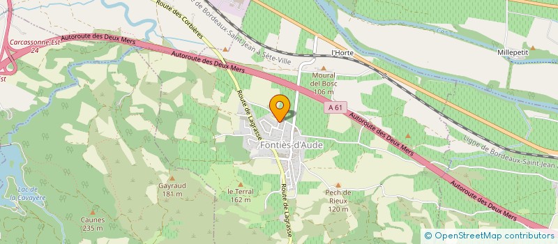 localisation de l'entreprise MADAME GWENDOLINE PLANCKE  FONTIES-D'AUDE