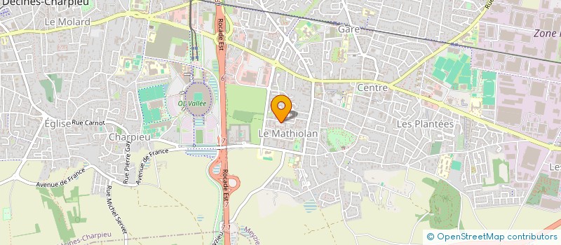 localisation de l'entreprise MADAME GWENDOLINE PODYMA  MEYZIEU