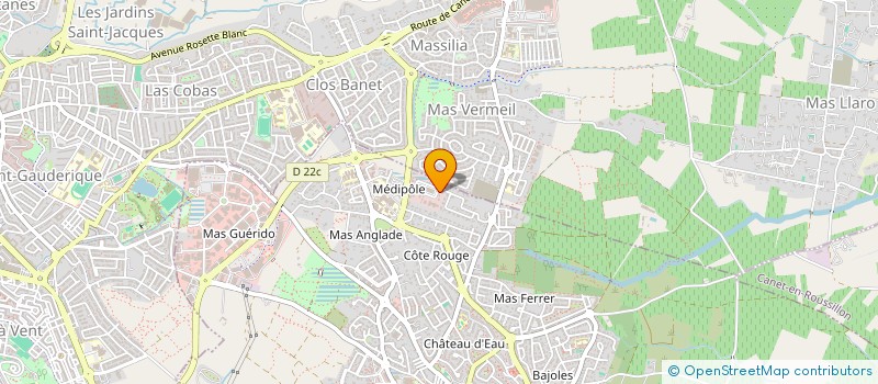 localisation de l'entreprise MADAME GWENDOLINE POISCHIS  CABESTANY