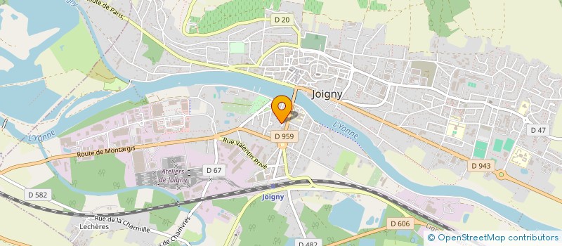 localisation de l'entreprise MADAME GWENDOLINE PONAS  JOIGNY