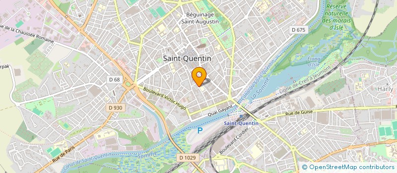 localisation de l'entreprise MADAME GWENDOLINE POTINO à SAINT-QUENTIN