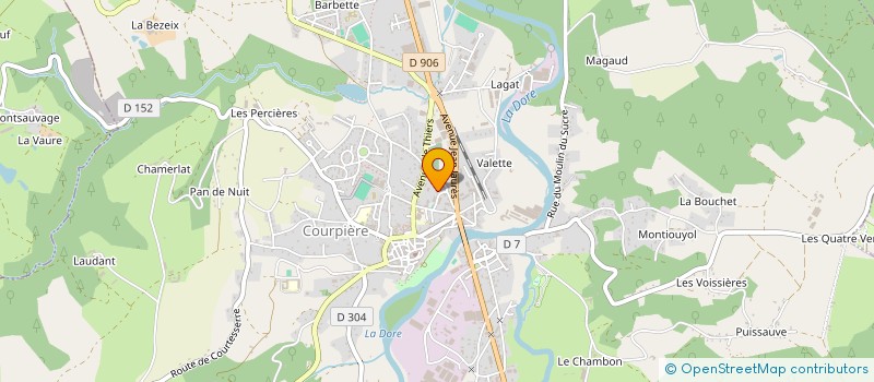 localisation de l'entreprise MADAME GWENDOLINE POULY à COURPIERE
