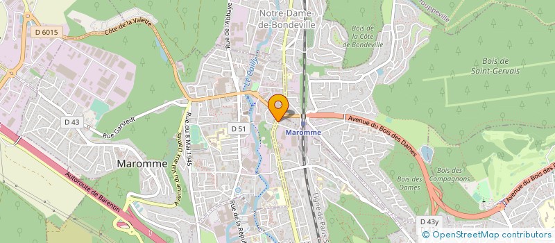 localisation de l'entreprise MADAME GWENDOLINE RAVAT  DEVILLE-LES-ROUEN