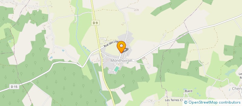 localisation de l'entreprise MADAME GWENDOLINE RIAUDEL à MONTHOIRON