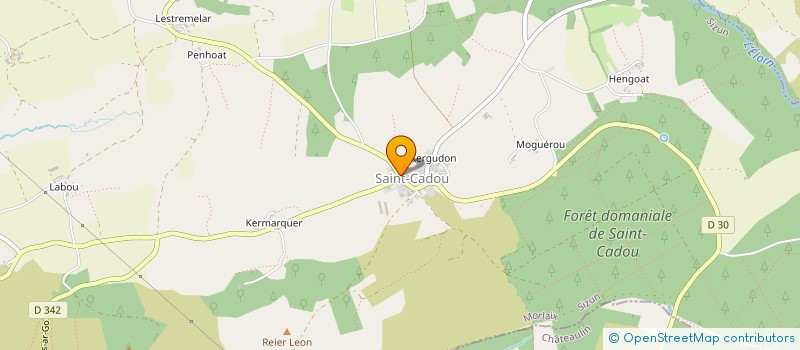 localisation de l'entreprise MADAME GWENDOLINE RICHECOEUR  SIZUN