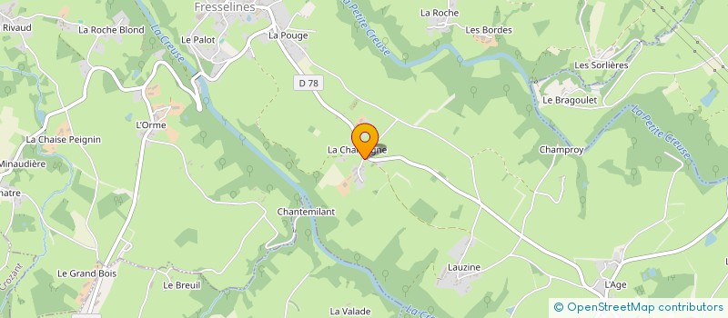 localisation de l'entreprise MADAME GWENDOLINE RIGOLLET à FRESSELINES