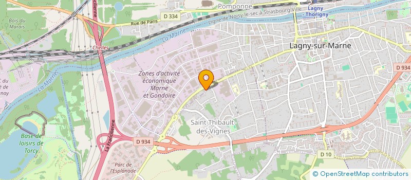 localisation de l'entreprise MADAME GWENDOLINE RINEAU  LAGNY-SUR-MARNE