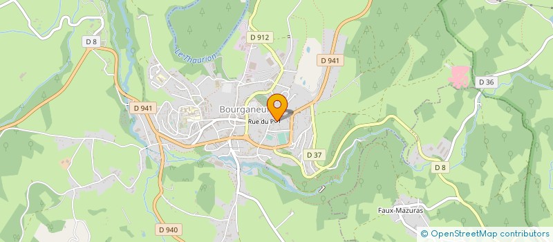 localisation de l'entreprise MADAME GWENDOLINE ROCHE à BOURGANEUF
