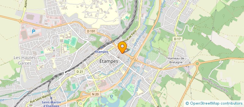 localisation de l'entreprise MADAME GWENDOLINE ROSALIE à ETAMPES