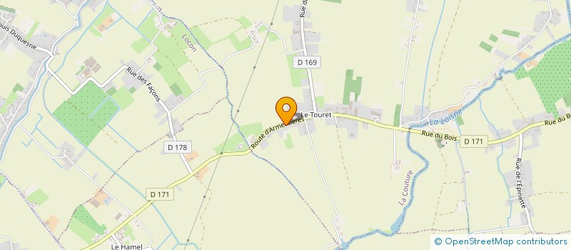 localisation de l'entreprise MADAME GWENDOLINE ROSIAUX  LA COUTURE