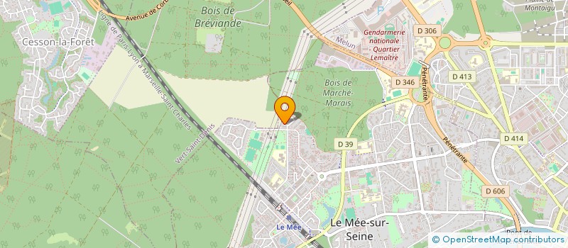 localisation de l'entreprise MADAME GWENDOLINE SAINSARD  LE MEE-SUR-SEINE