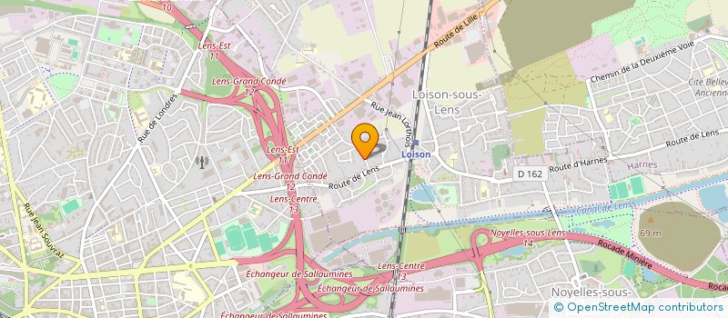 localisation de l'entreprise MADAME GWENDOLINE SAKRENT  LOISON-SOUS-LENS