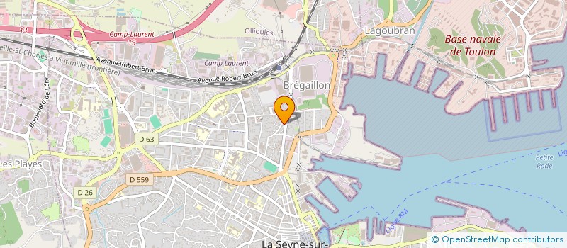localisation de l'entreprise MADAME GWENDOLINE SOAVE  LA SEYNE-SUR-MER