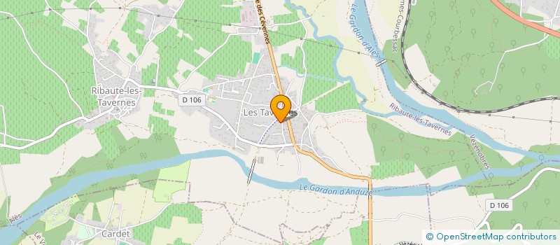 localisation de l'entreprise MADAME GWENDOLINE SOPHYS  RIBAUTE-LES-TAVERNES