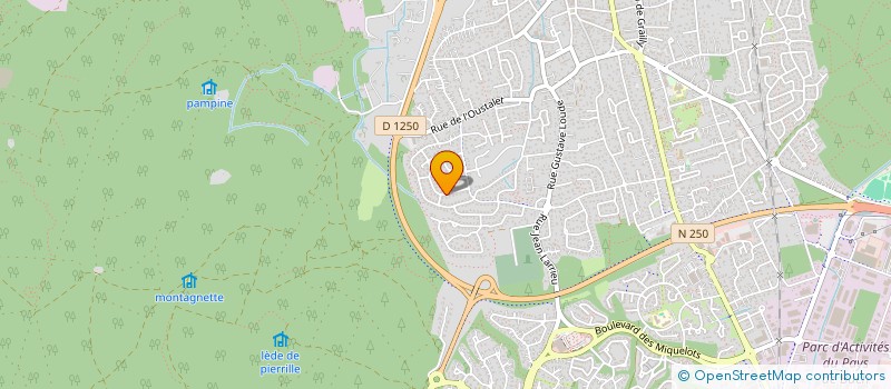 localisation de l'entreprise MADAME GWENDOLINE SOUBRET à LA TESTE-DE-BUCH