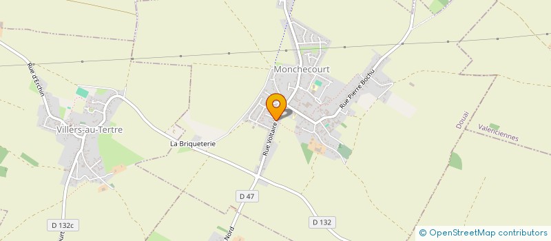 localisation de l'entreprise MADAME GWENDOLINE VANDAELE DEBETENCOURT à MONCHECOURT