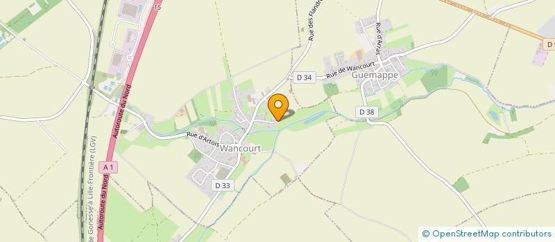 localisation de l'entreprise MADAME GWENDOLINE VIMBERT  WANCOURT