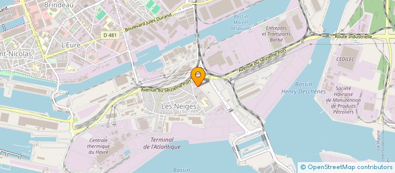 localisation de l'entreprise MADAME GWENDOLINE VIVET  LE HAVRE