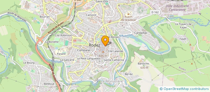 localisation de l'entreprise MADAME GWENDOLINE ZERWETZ à RODEZ