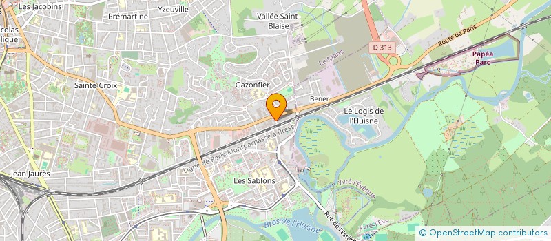 localisation de l'entreprise MADAME GWENDOLNE GUIMONT à LE MANS