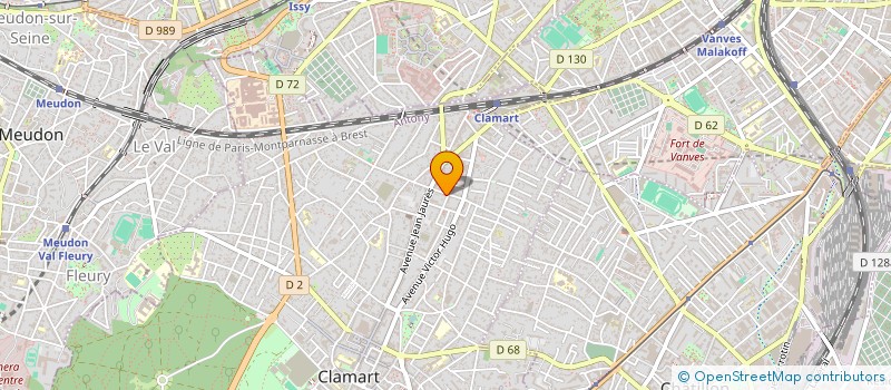 localisation de l'entreprise MADAME GWENDOLYN LEVIER à CLAMART