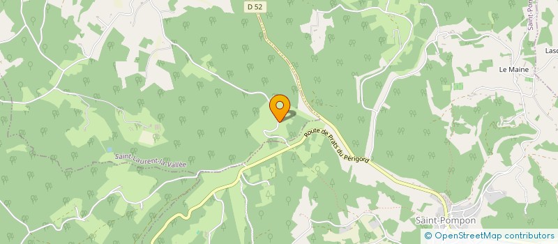 localisation de l'entreprise MADAME GWENDOLYN WALDMAN  SAINT-LAURENT-LA-VALLEE