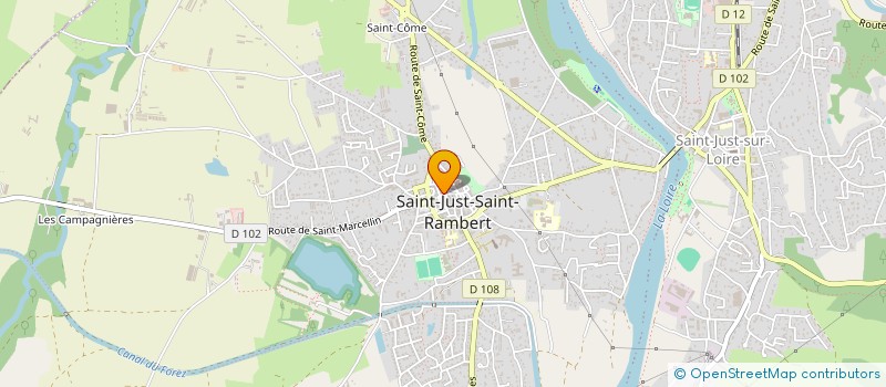 localisation de l'entreprise MADAME GWENDOLYNE ANNE DEBAILLE  SAINT-JUST-SAINT-RAMBERT