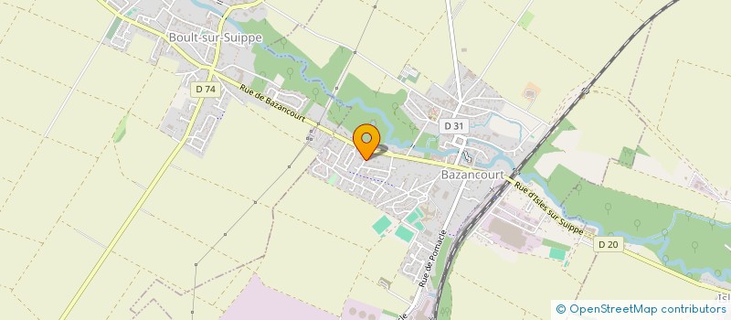 localisation de l'entreprise MADAME GWENDOLYNE MORAUX  BAZANCOURT