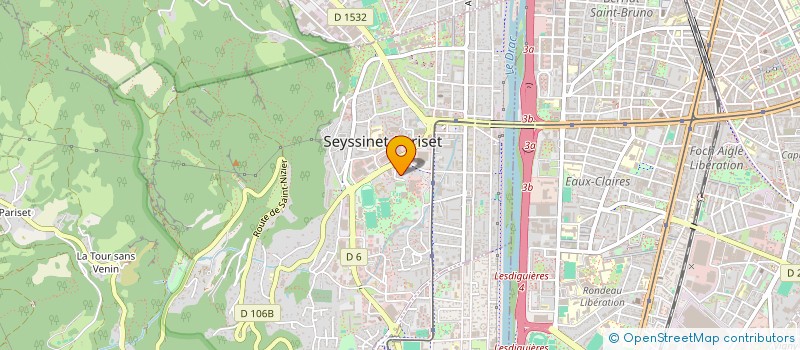 localisation de l'entreprise MADAME GWENDYDD BOULLET  SEYSSINET-PARISET