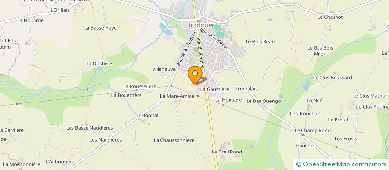 localisation de l'entreprise MADAME GWENN DANVEAU  IRODOUER