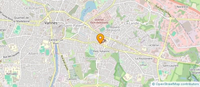 localisation de l'entreprise MADAME GWENN JOSSE à VANNES