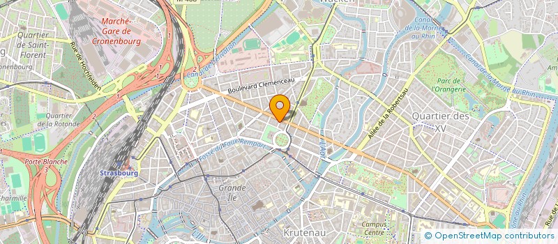 localisation de l'entreprise MADAME GWENN VERVEN à STRASBOURG