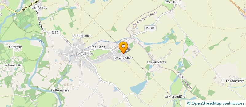 localisation de l'entreprise MADAME GWENNAELLE DENOUEL  LE TABLIER