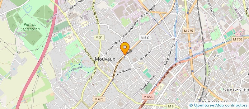 localisation de l'entreprise MADAME GWENNAELLE DEROOST à MOUVAUX