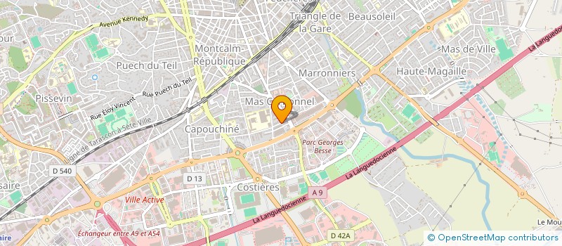 localisation de l'entreprise MADAME GWENNAELLE KERSAUDY  NIMES