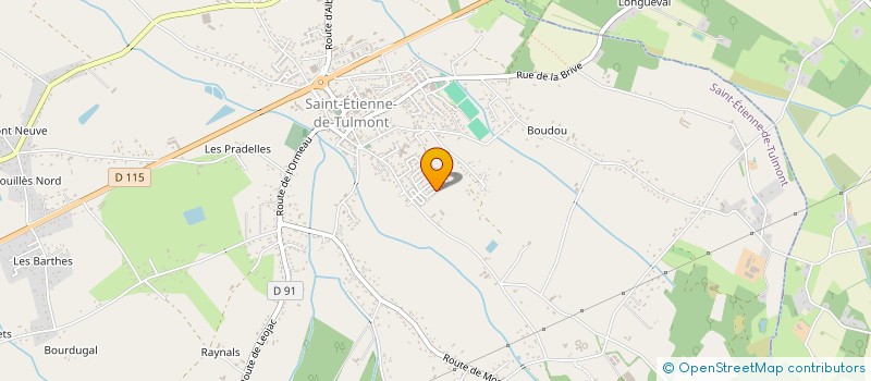 localisation de l'entreprise MADAME GWENNAELLE LAGUES  SAINT-ETIENNE-DE-TULMONT