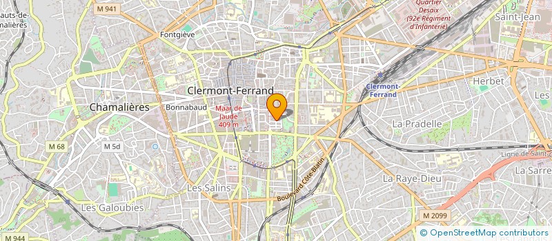 localisation de l'entreprise MADAME GWENNAELLE MARION  CLERMONT-FERRAND