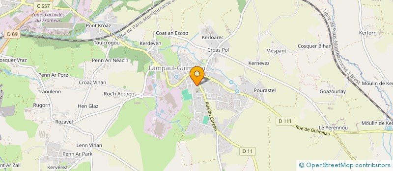 localisation de l'entreprise MADAME GWENNAIG CAM  LAMPAUL-GUIMILIAU