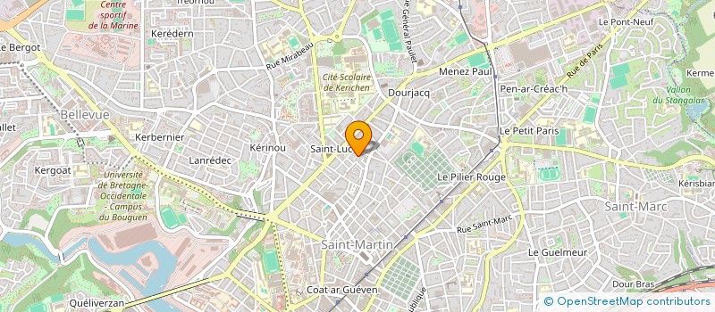 localisation de l'entreprise MADAME GWENNAIG LABAT à BREST