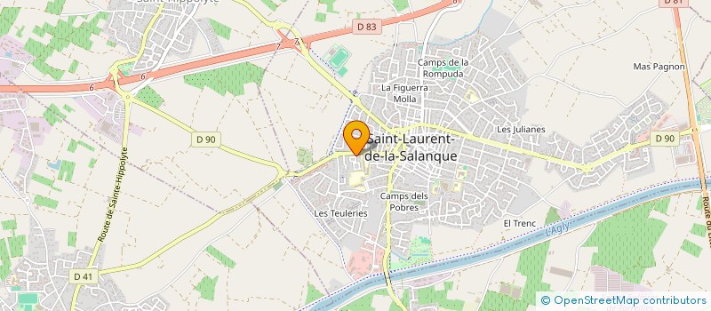 localisation de l'entreprise MADAME GWENNAN CARIOU  SAINT-LAURENT-DE-LA-SALANQUE