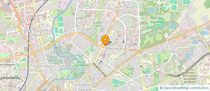 localisation de l'entreprise MADAME GWENNINA LE HOUEDEC à RENNES