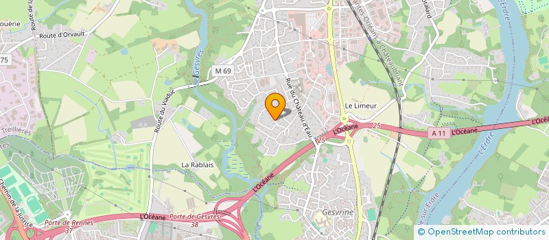 localisation de l'entreprise MADAME GWENOLA AUDA à LA CHAPELLE-SUR-ERDRE