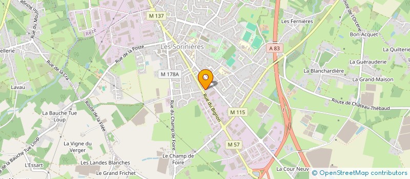 localisation de l'entreprise MADAME GWENOLA AVRIL  LES SORINIERES