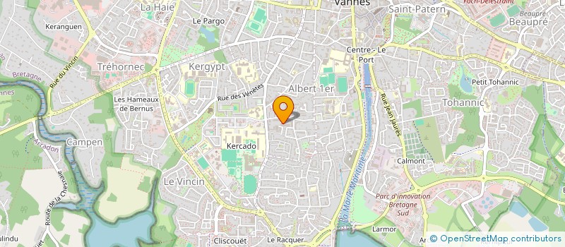 localisation de l'entreprise MADAME GWENOLA BARON à VANNES