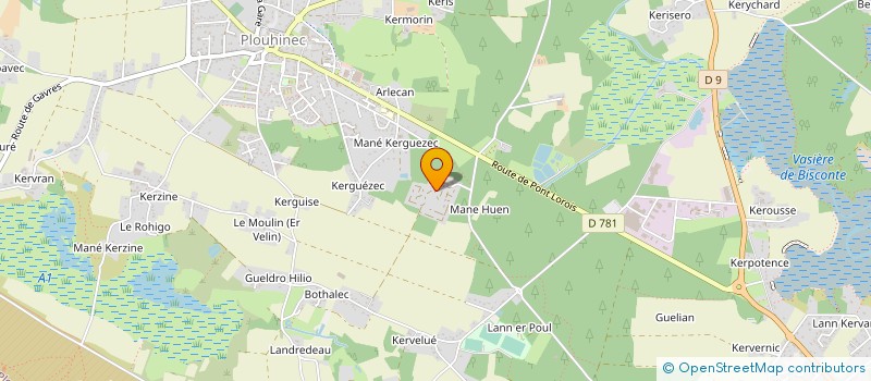 localisation de l'entreprise MADAME GWENOLA BUAN  PLOUHINEC