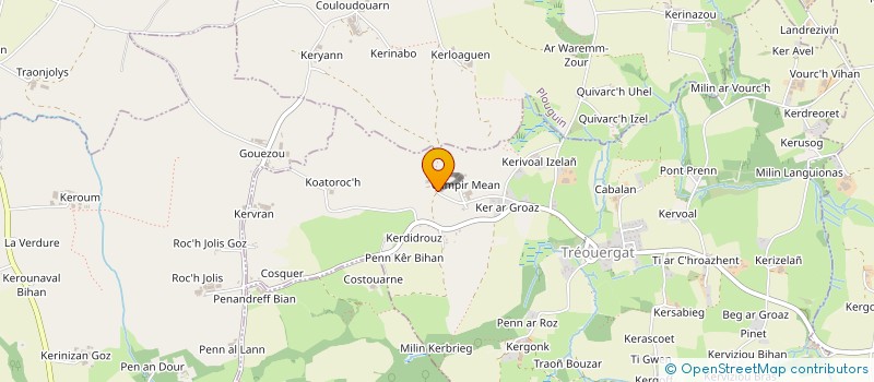 localisation de l'entreprise MADAME GWENOLA COLIN  TREOUERGAT