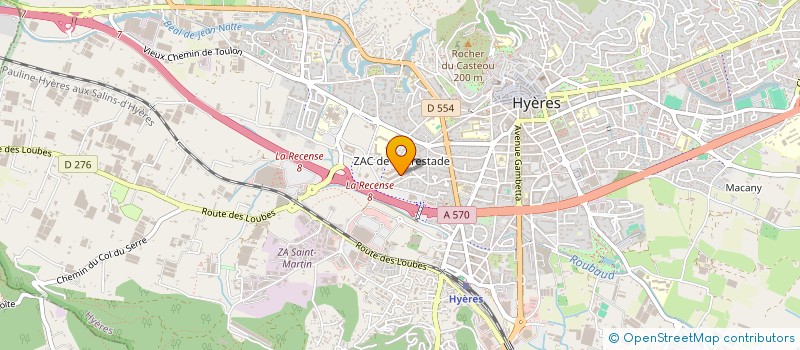 localisation de l'entreprise MADAME GWENOLA COLMANT à HYERES