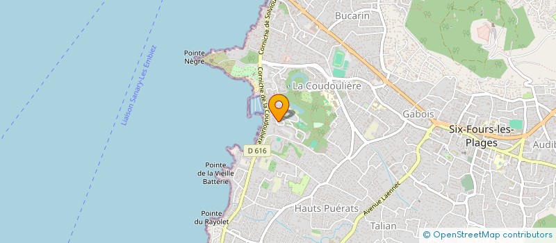localisation de l'entreprise MADAME GWENOLA CORRE à SIX-FOURS-LES-PLAGES
